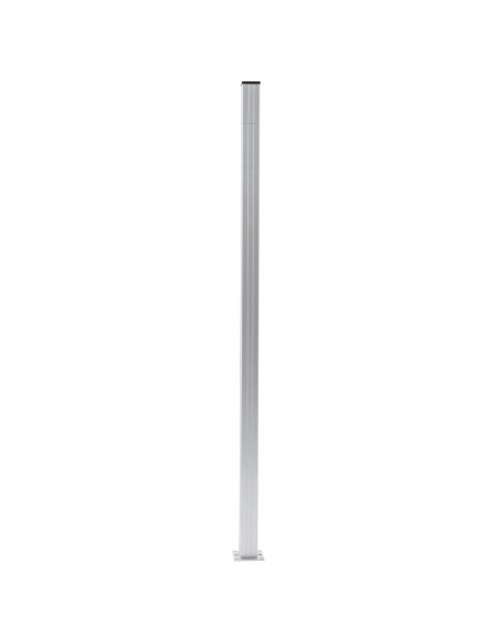 Pali per Recinzione 3 pz in Alluminio 185 cm