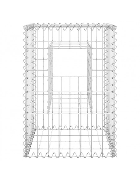 Cesti a Gabbione a Torre 2 pz 40x40x60 cm in Ferro