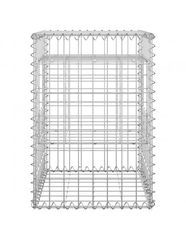 Cesti a Gabbione a Torre 2 pz 40x40x60 cm in Ferro