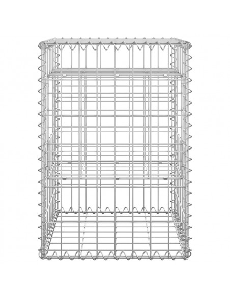 Cesti a Gabbione a Torre 2 pz 40x40x60 cm in Ferro