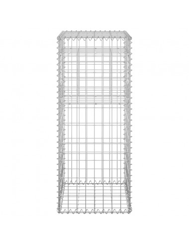 Cesto a Gabbione a Torre 40x40x100 cm in Ferro
