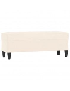 Panca crema 100x35x41 cm in Velluto 2