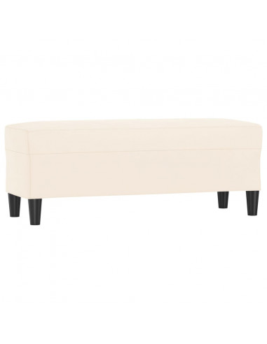 Panca crema 100x35x41 cm in Velluto