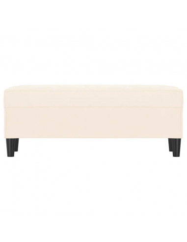 Panca crema 100x35x41 cm in Velluto