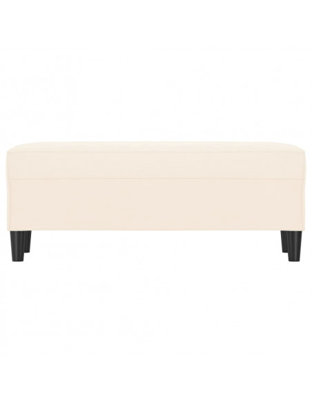 Panca crema 100x35x41 cm in Velluto