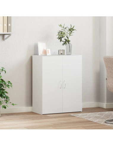 Schedario Bianco 60x32x77,5 cm in Legno Multistrato