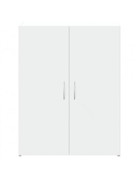 Schedario Bianco 60x32x77,5 cm in Legno Multistrato