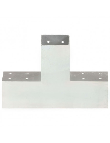 Connettori per Pali a Forma di X 4 pz in Metallo Zincato 71x71 mm