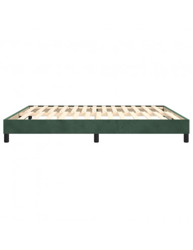 Giroletto a Molle Verde Scuro 180x200 cm in Velluto