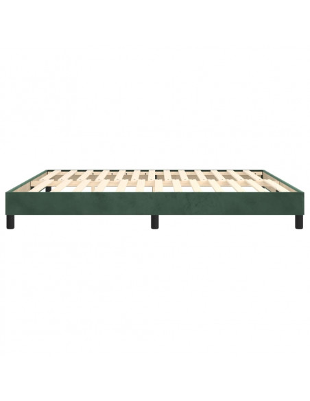 Giroletto a Molle Verde Scuro 180x200 cm in Velluto