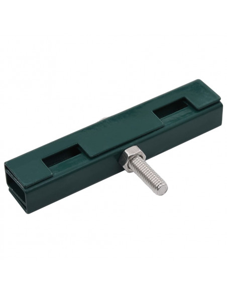 Set di Connettori per Griglie da Giardino 10 pz Verde