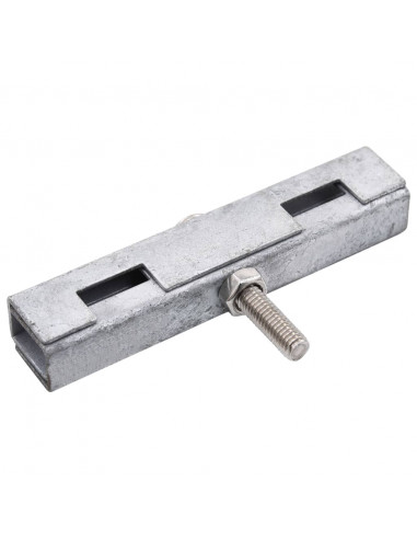 Set di Connettori per Griglie da Giardino 10 pz Argento