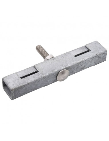 Set di Connettori per Griglie da Giardino 10 pz Argento