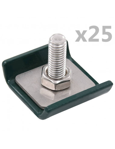 Set di Connettori per Griglie 25 pz Verde