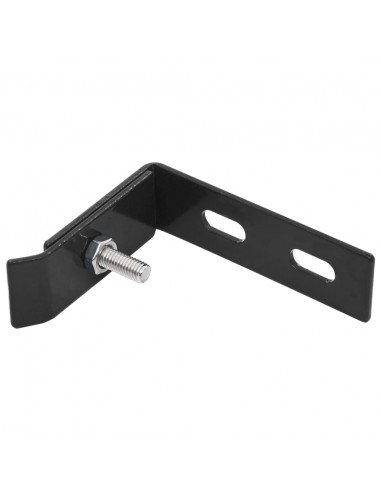 Set di Connettori Angolari a Parete 10 pz Antracite