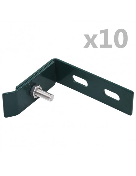 Set di Connettori Angolari a Parete 10 pz Verde