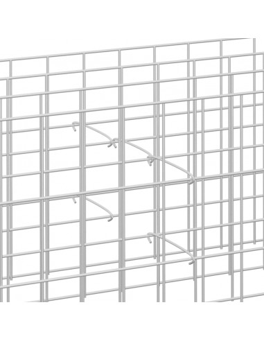 Ganci per Gabbione 100 pz in Acciaio Zincato 30 cm