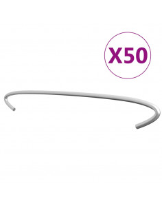 Ganci per Gabbione 50 pz in Acciaio Zincato 50 cm 2