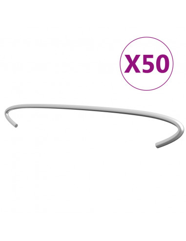 Ganci per Gabbione 50 pz in Acciaio Zincato 50 cm