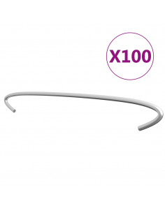 Ganci per Gabbione 100 pz in Acciaio Zincato 50 cm 2