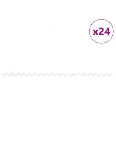 Spirali per Gabbioni 24 pz in Acciaio Zincato 100 cm