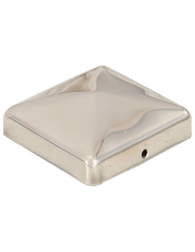 Tappi per Pali a Piramide 6 pz in Acciaio Inox 71x71 mm