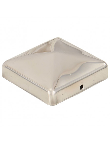 Tappi per Pali a Piramide 6 pz in Acciaio Inox 71x71 mm