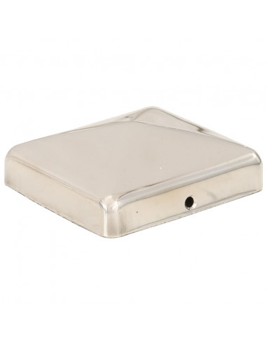 Tappi per Pali a Piramide 6 pz in Acciaio Inox 71x71 mm