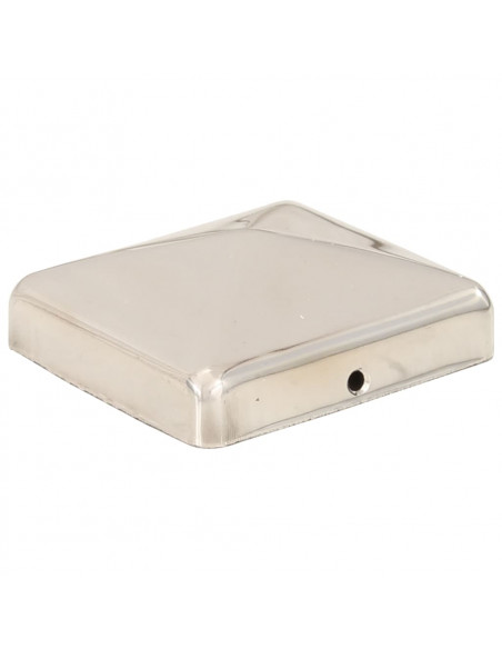 Tappi per Pali a Piramide 6 pz in Acciaio Inox 71x71 mm