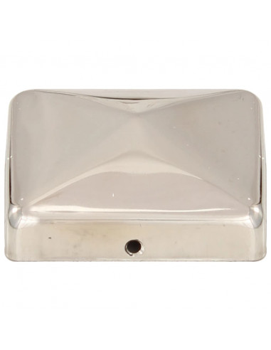 Tappi per Pali a Piramide 6 pz in Acciaio Inox 71x71 mm