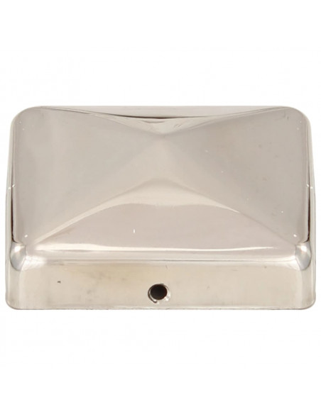 Tappi per Pali a Piramide 6 pz in Acciaio Inox 71x71 mm