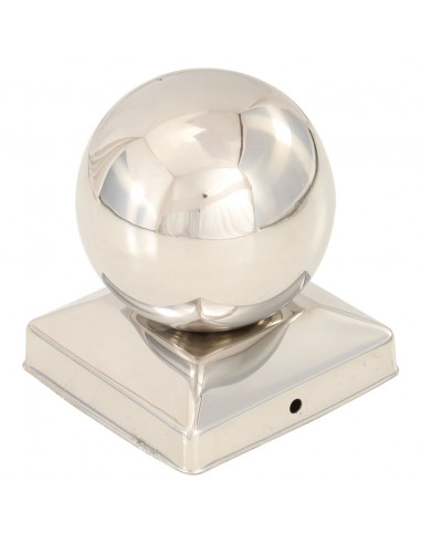 Tappi per Pali 6 pz Estremità a Globo in Acciaio Inox 91x91 mm