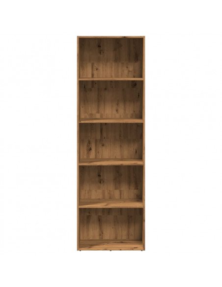 Libreria Rovere Artigianale 60x30x189 cm in Legno Multistrato