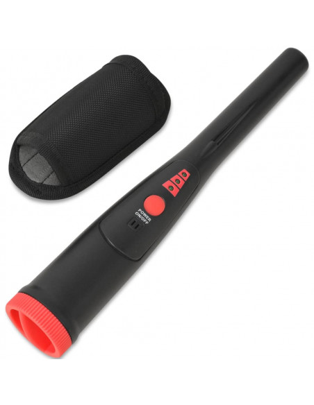 Metal Detector Localizzatore Nero e Rosso