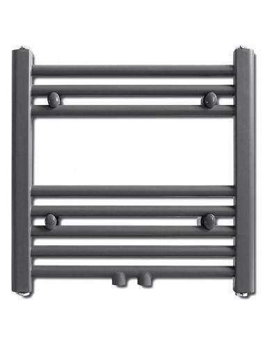 Radiatore Centrale Portasciugamano Dritto Grigio 480 x 480 mm