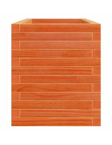 Fioriera Giardino Marrone Cera 110x40x46 cm Legno Massello Pino