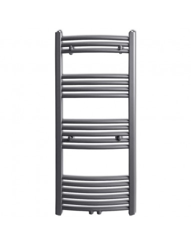 Radiatore Centrale Portasciugamano Curvo Grigio 500 x 1160 mm