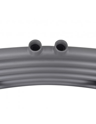 Radiatore Centrale Portasciugamano Curvo Grigio 500 x 1160 mm