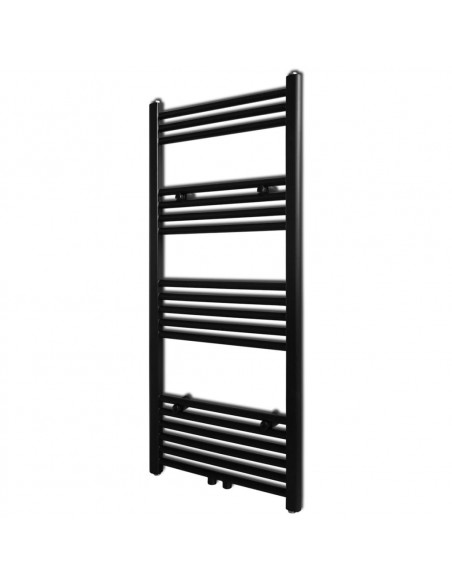 Radiatore Centrale Portasciugamano Dritto Nero 500 x 1160 mm
