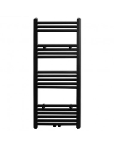 Radiatore Centrale Portasciugamano Dritto Nero 500 x 1160 mm