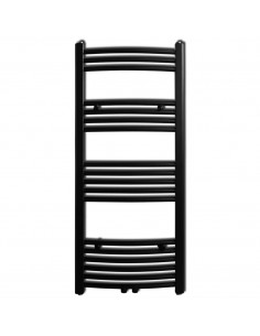 Radiatore Centrale Portasciugamano Curvo Nero 500 x 1160 mm 2