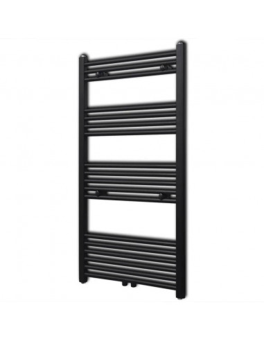 Radiatore Centrale Portasciugamano Dritto Nero 600 x 1160 mm
