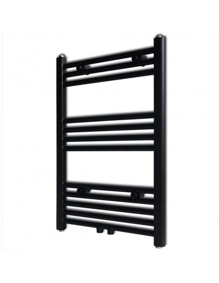 Radiatore Centrale Portasciugamano Dritto Nero 500 x 764 mm