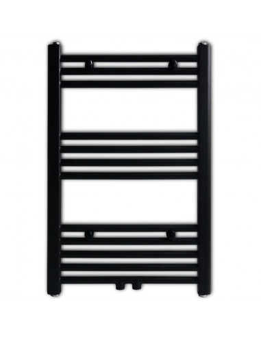 Radiatore Centrale Portasciugamano Dritto Nero 500 x 764 mm