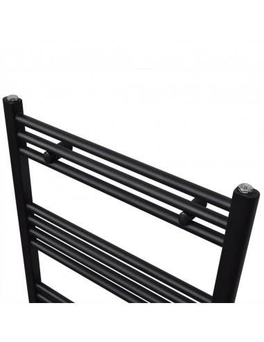Radiatore Centrale Portasciugamano Dritto Nero 500 x 764 mm