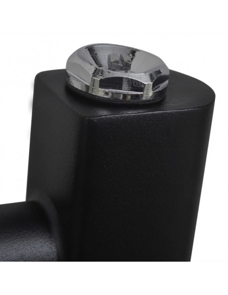 Radiatore Centrale Portasciugamano Dritto Nero 500 x 764 mm