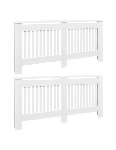 Copritermosifoni 2 pz in MDF 172 cm Bianchi