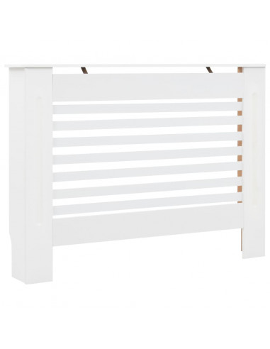 Copertura per Radiatore Bianca 112x19x81,5 cm in MDF