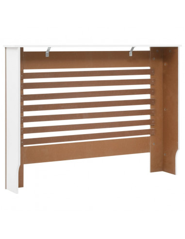 Copertura per Radiatore Bianca 112x19x81,5 cm in MDF