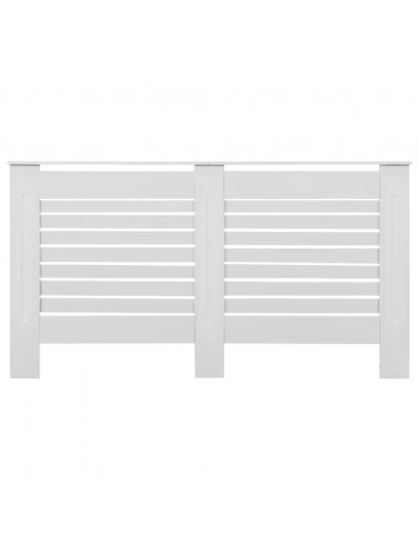 Copertura per Radiatore Bianca 152x19x81,5 cm in MDF